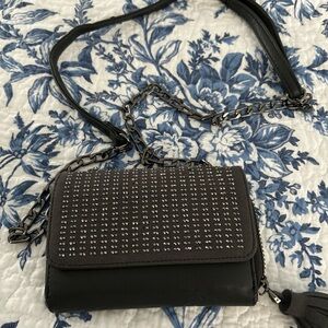 Stylish Deux Lux Black Studded Women's Bag